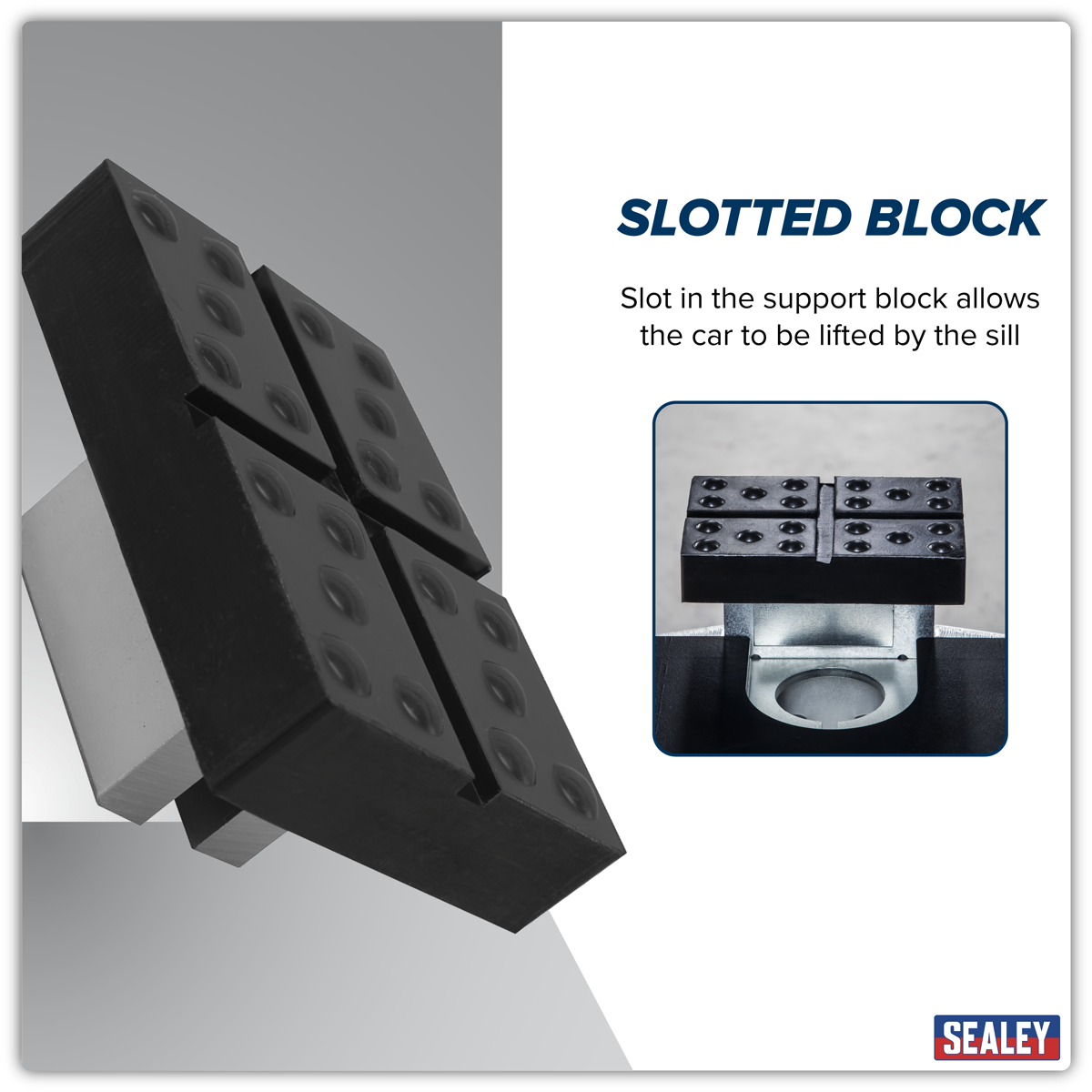 Viking SJBEX.A05 Cross Slotted Rubber Support for Viking Jacking Beams 82mm