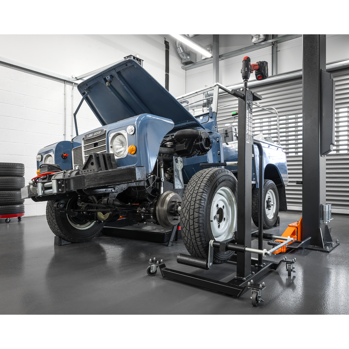 Viking WD50QLS Viking Quick Lift Wheel Removal/Lifter Trolley 50kg Capacity