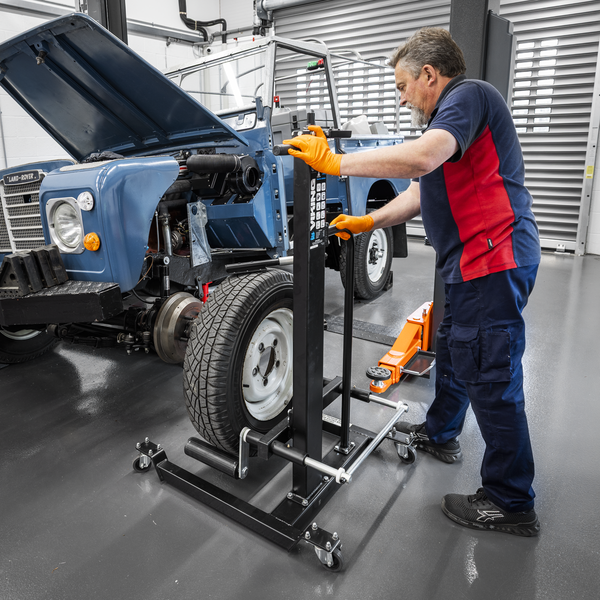 Viking WD50QLS Viking Quick Lift Wheel Removal/Lifter Trolley 50kg Capacity
