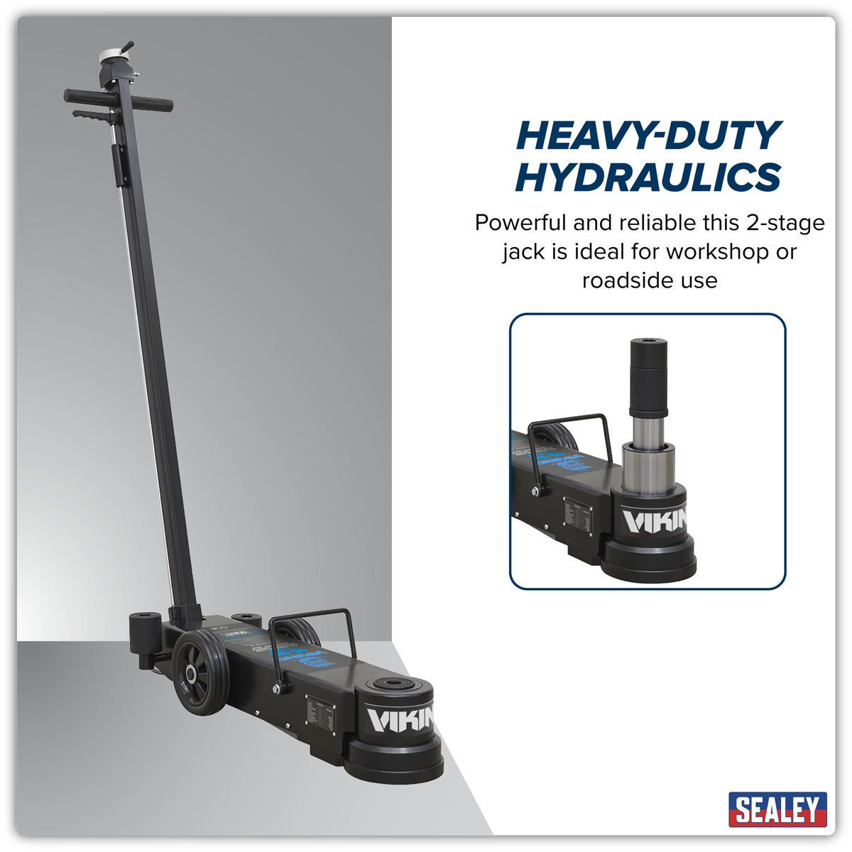 Viking YAJ15-30LE Viking Long Reach/Low Profile Air Operated Telescopic Jack 15-30 Tonne