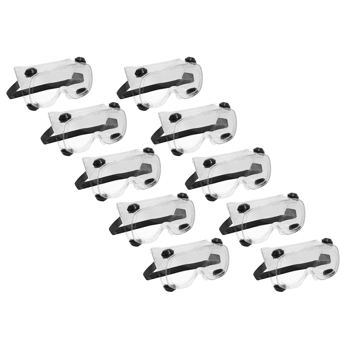 Worksafe 201/10 Worksafe® Standard Goggles, Indirect Vent - Pack of 10