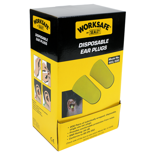 Worksafe 403/200 Worksafe® Disposable Ear Plugs - 200 Pairs