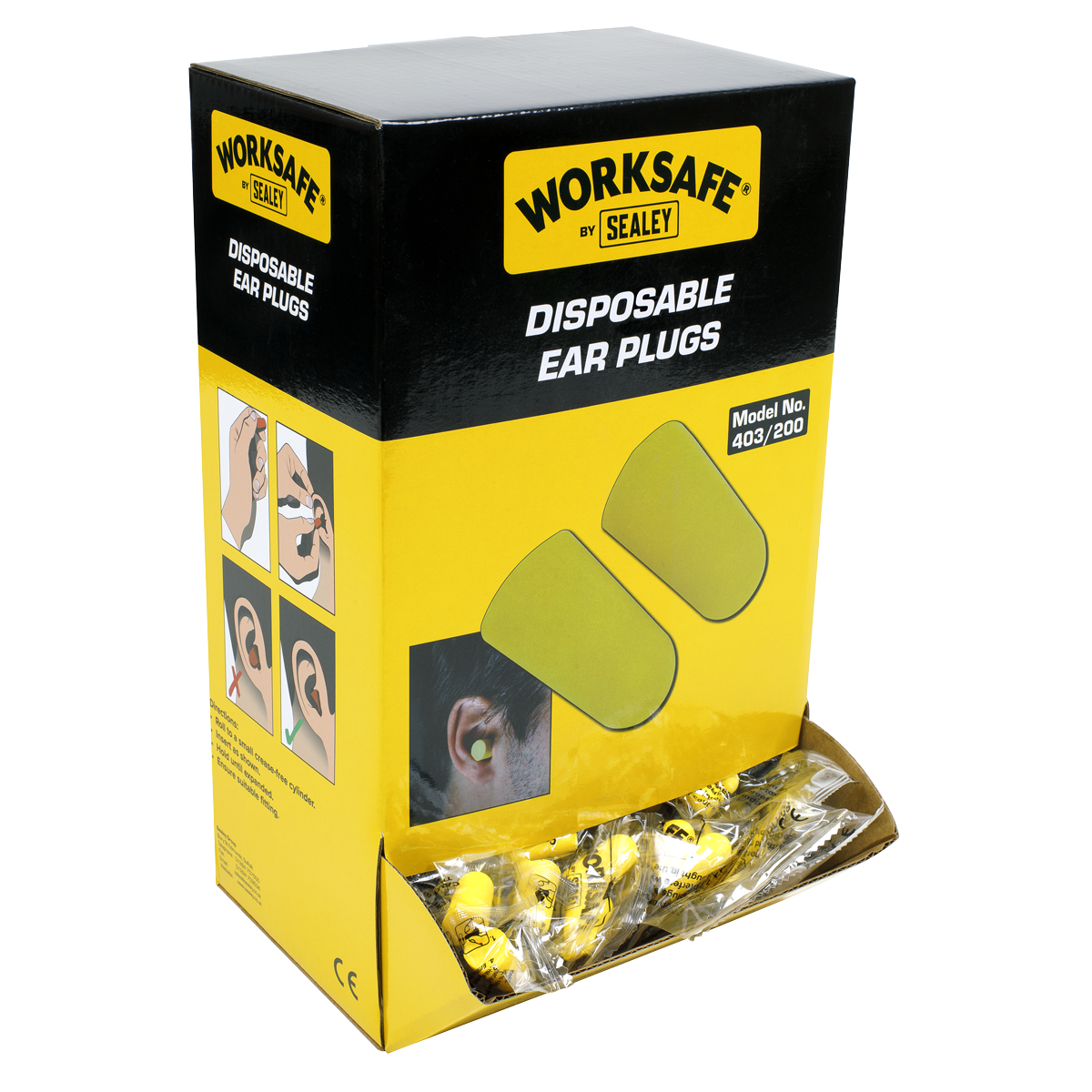Worksafe 403/200 Worksafe® Disposable Ear Plugs - 200 Pairs