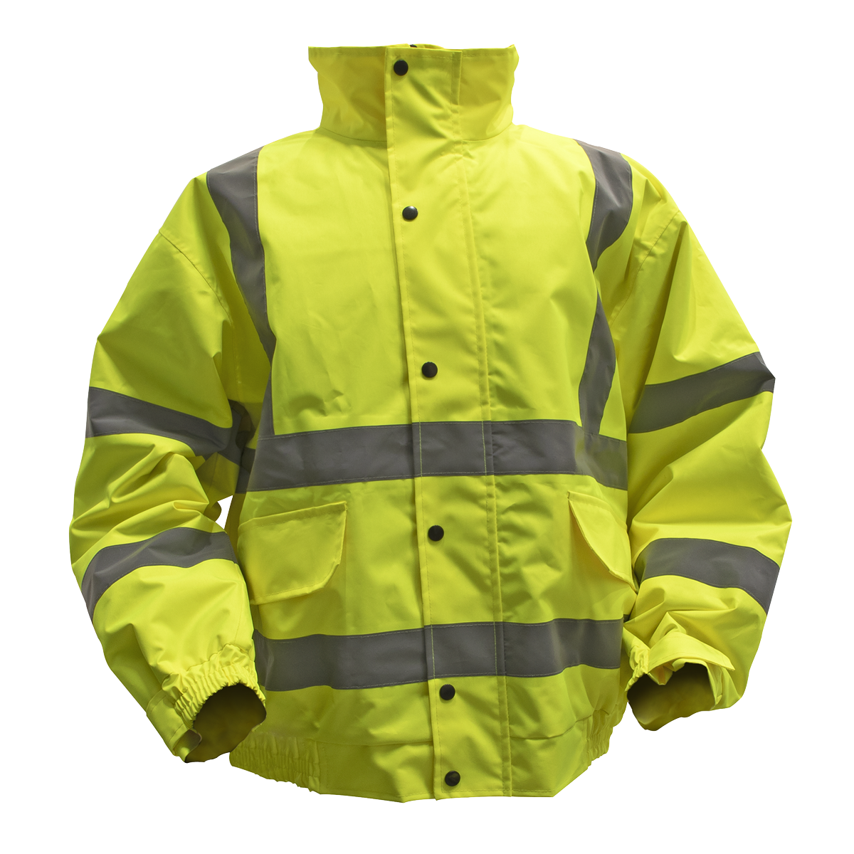 Worksafe 802XL Worksafe® Hi-Vis Yellow Jacket with Quilted Lining, Elasticated Waist & Cuffs - X-Large