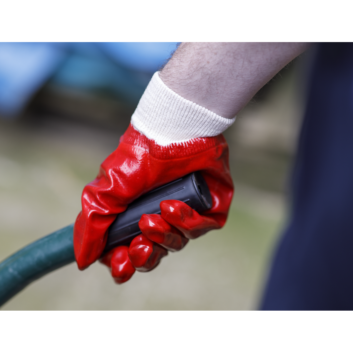 Worksafe 9106L Worksafe® PVC Knit Wrist Gloves, Large - Pair