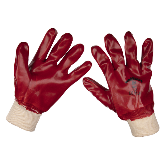 Worksafe 9106L Worksafe® PVC Knit Wrist Gloves, Large - Pair