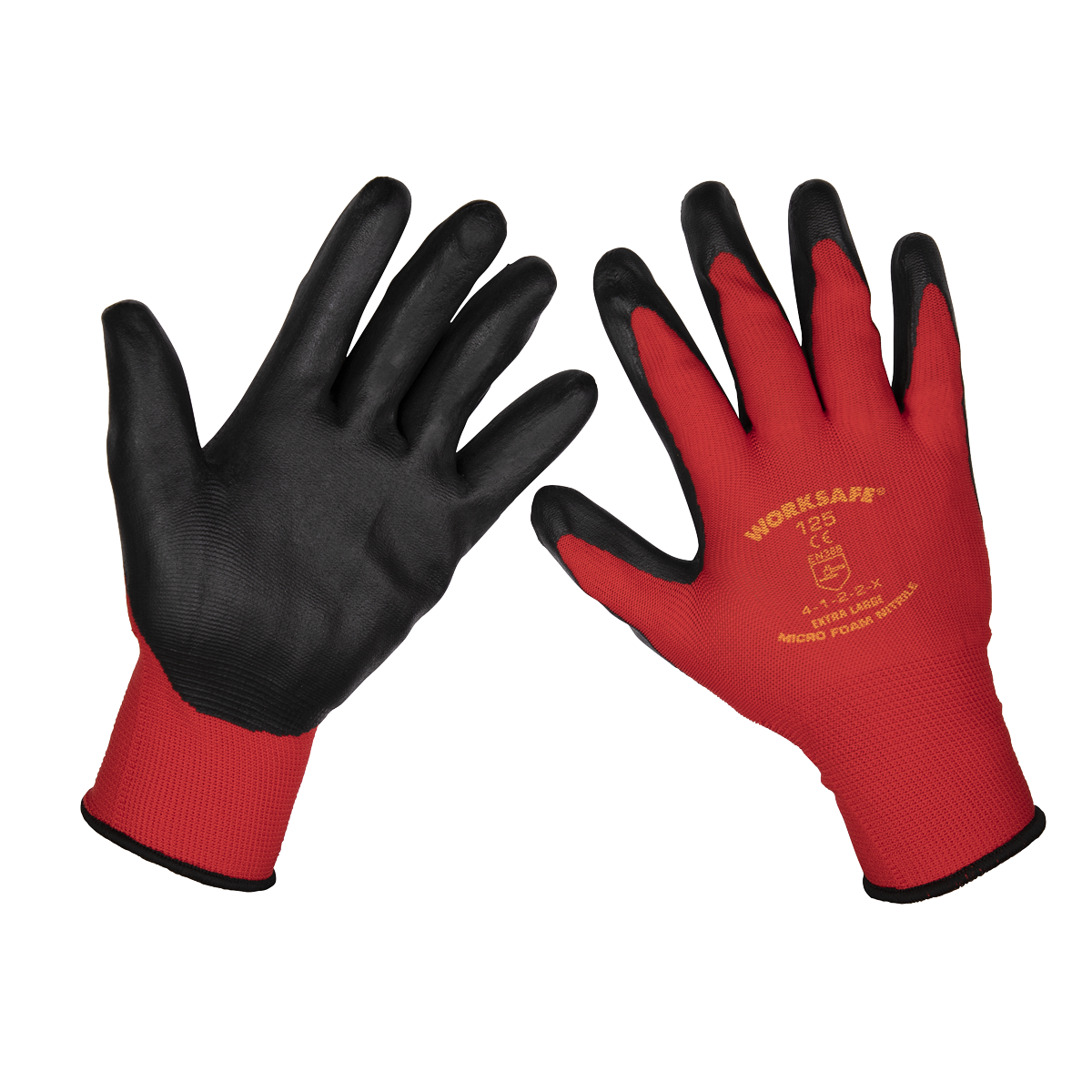 Worksafe 9125XL/12 Worksafe® Nitrile Foam Gloves, X-Large - Pack of 12 Pairs