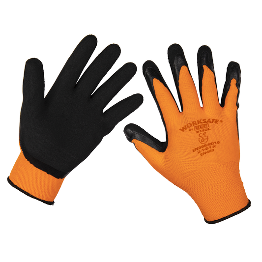 Worksafe 9140L Worksafe® Foam Latex Gloves, Large - Pair
