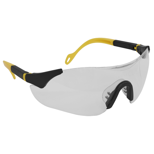 Worksafe 9208 Worksafe® Sports Style Clear Safety Glasses with Adjustable Arms