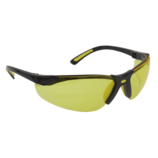 Worksafe 9215 Worksafe® Zante Style Amber Lens Safety Glasses with Flexi Arms