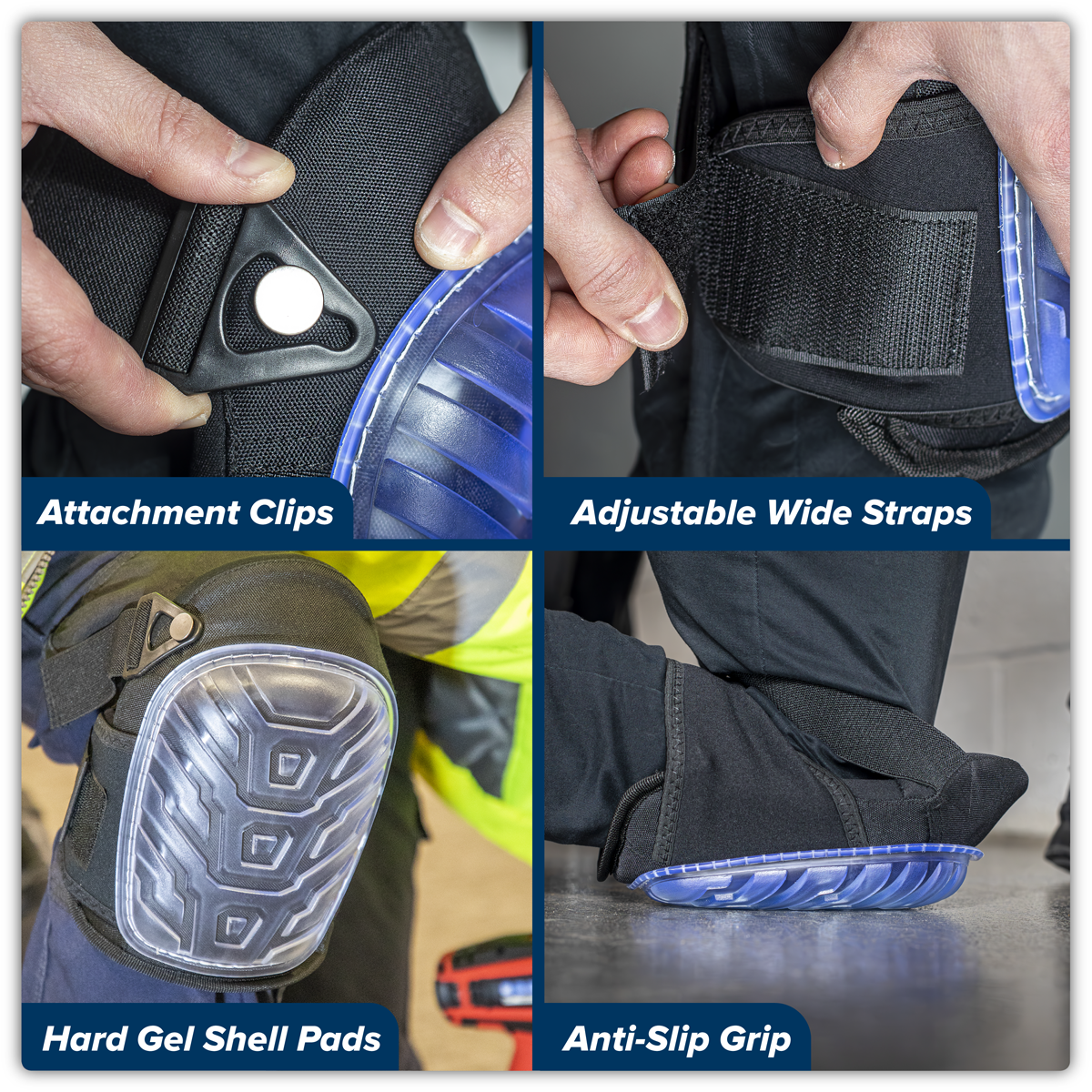 Worksafe 9711 Worksafe® Hard Shell Gel Knee Pads - Pair