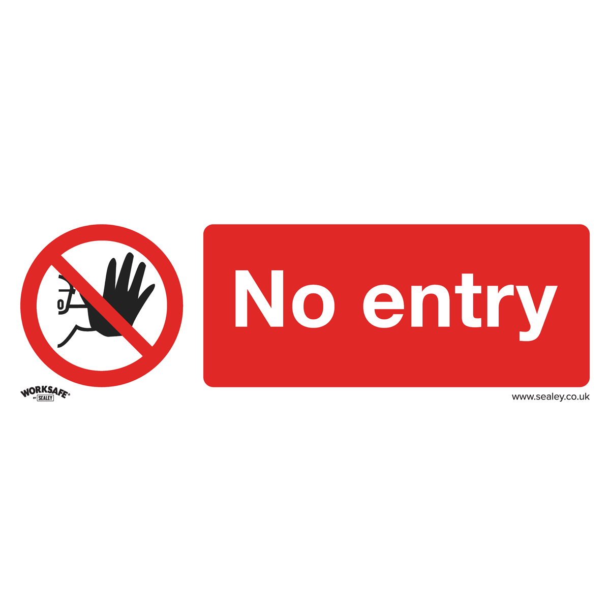 Worksafe SS14P1 Worksafe® No Entry Safety Sign - Rigid Plastic