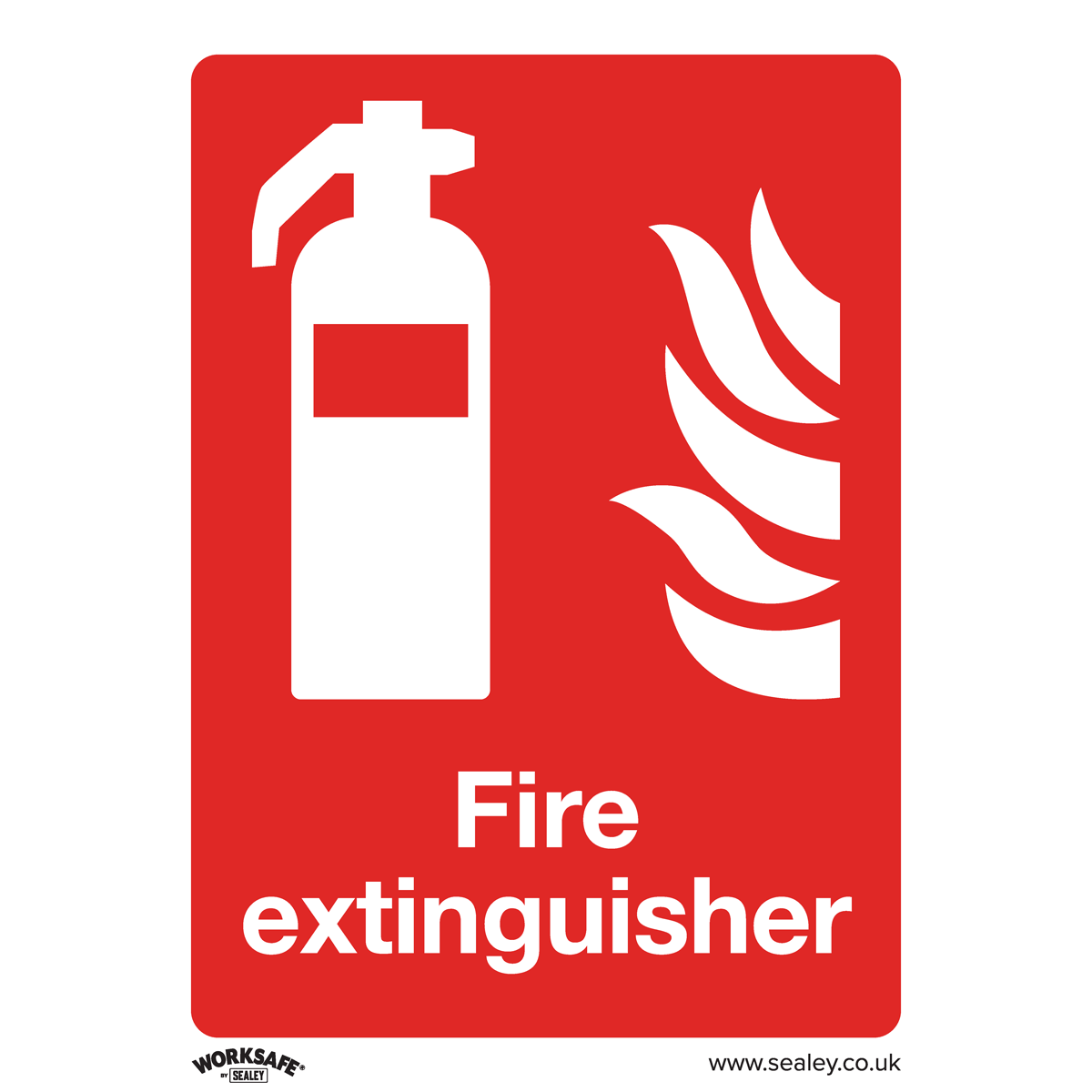 Worksafe SS15P1 Worksafe® Fire Extinguisher Safety Sign - Rigid Plastic