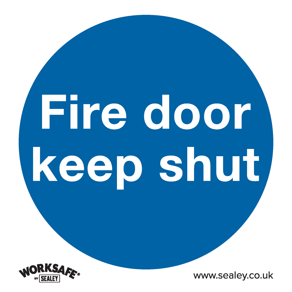 Worksafe SS1V1 Worksafe® Fire Door Keep Shut Safety Sign - Self-Adhesive Vinyl