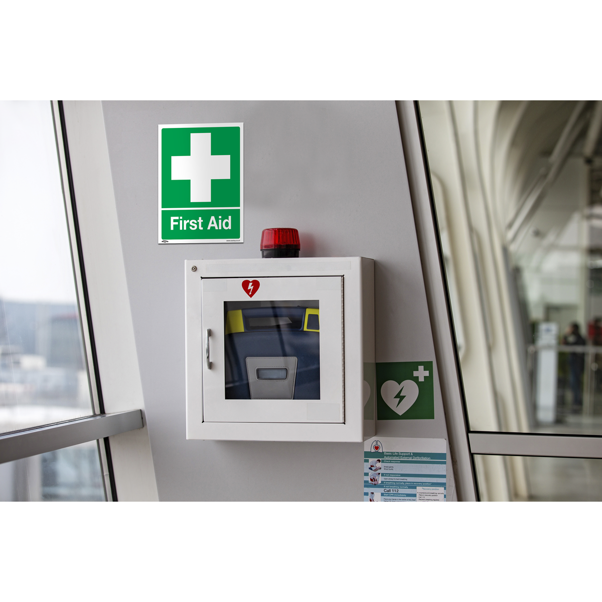 Worksafe SS26V1 Worksafe® First Aid Safety Sign - Self-Adhesive Vinyl