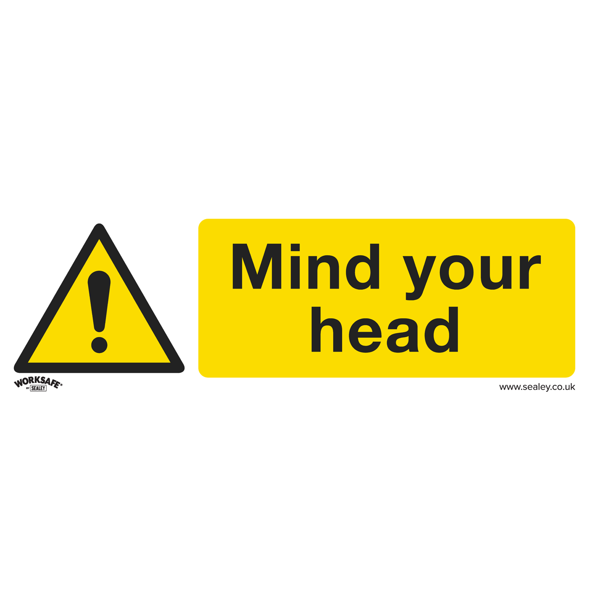 Worksafe SS39V1 Worksafe® Mind Your Head Safety Sign - Self-Adhesive Vinyl