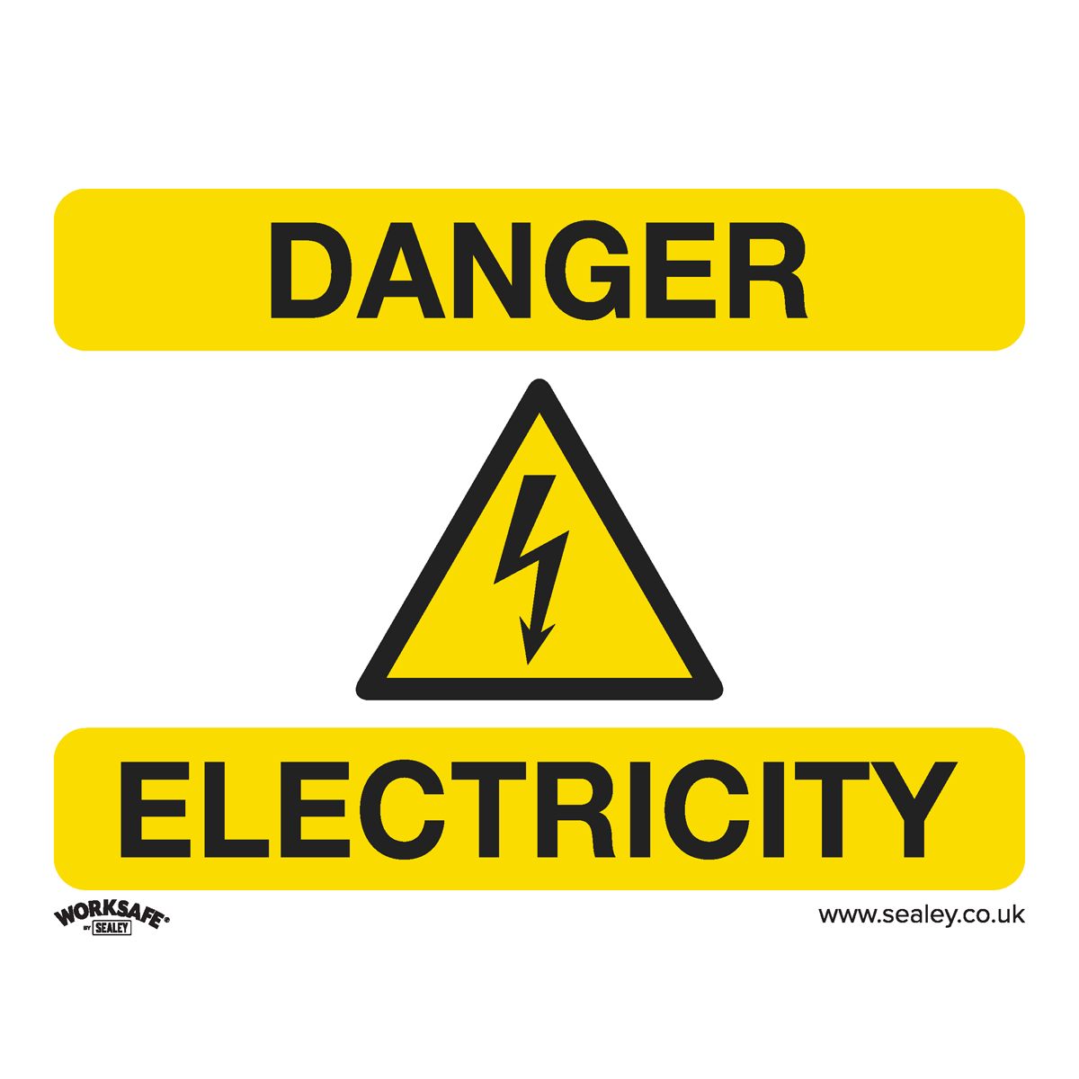 Worksafe SS41P1 Worksafe® Danger Electricity Safety Sign - Rigid Plastic