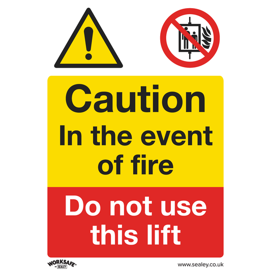Worksafe SS43V10 Worksafe® Caution Do Not Use Lift Safety Sign, Self-Adhesive Vinyl - Pack of 10