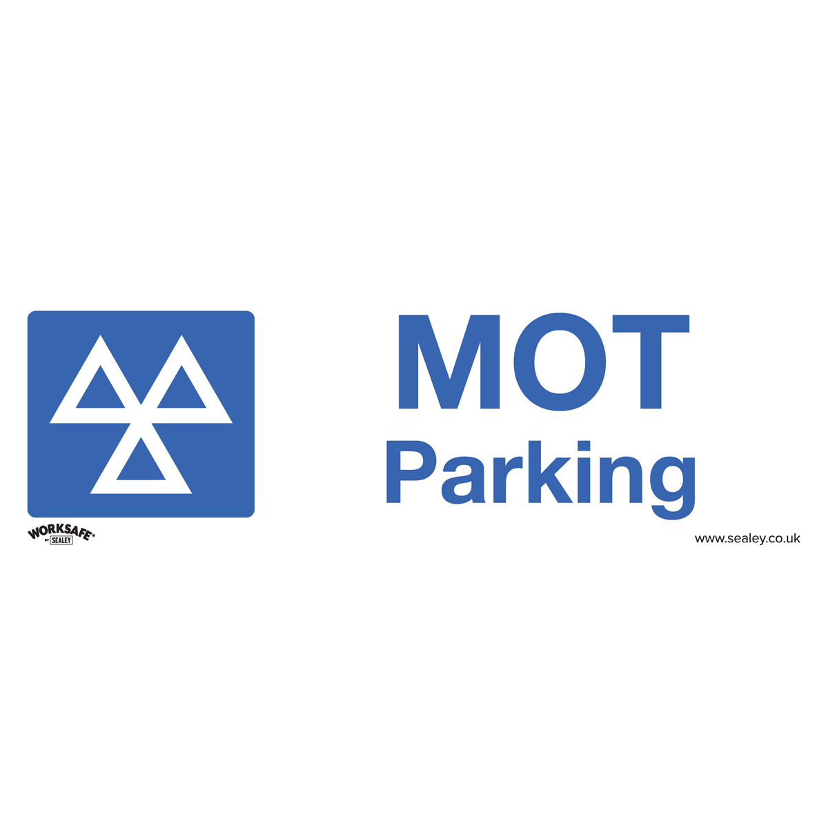 Worksafe SS49V10 Worksafe® MOT Parking Safety Sign, Self-Adhesive Vinyl - Pack of 10