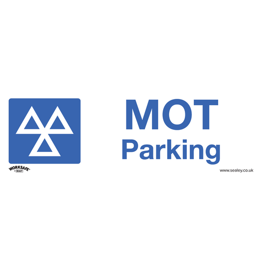 Worksafe SS49V1 Worksafe® MOT Parking Safety Sign, Self-Adhesive Vinyl