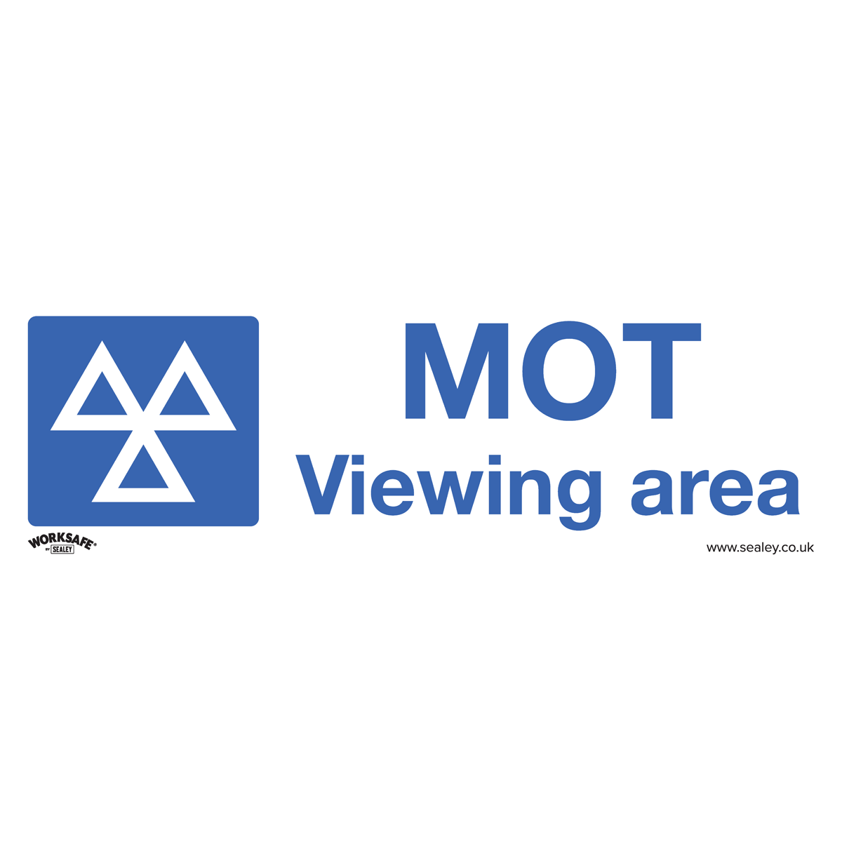 Worksafe SS50V1 Worksafe® MOT Viewing Area Safety Sign - Self-Adhesive Vinyl