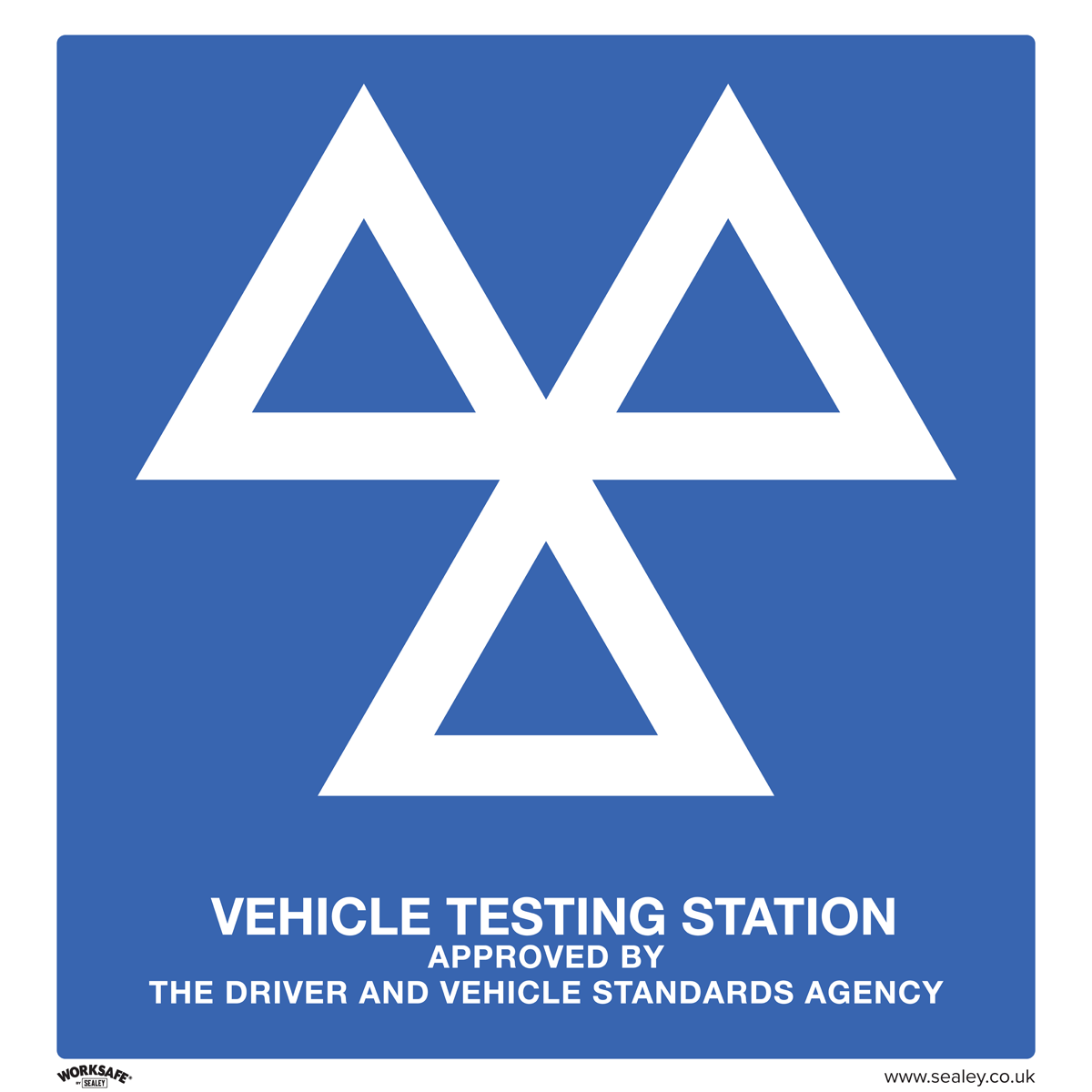 Worksafe SS51A1 Worksafe® MOT Testing Station Safety Sign - Aluminium Composite