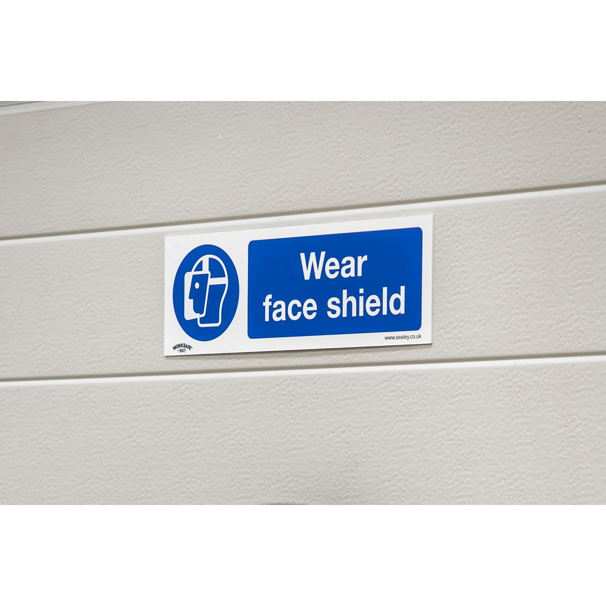 Worksafe SS55V1 Worksafe® Wear Face Shield Safety Sign - Self-Adhesive Vinyl