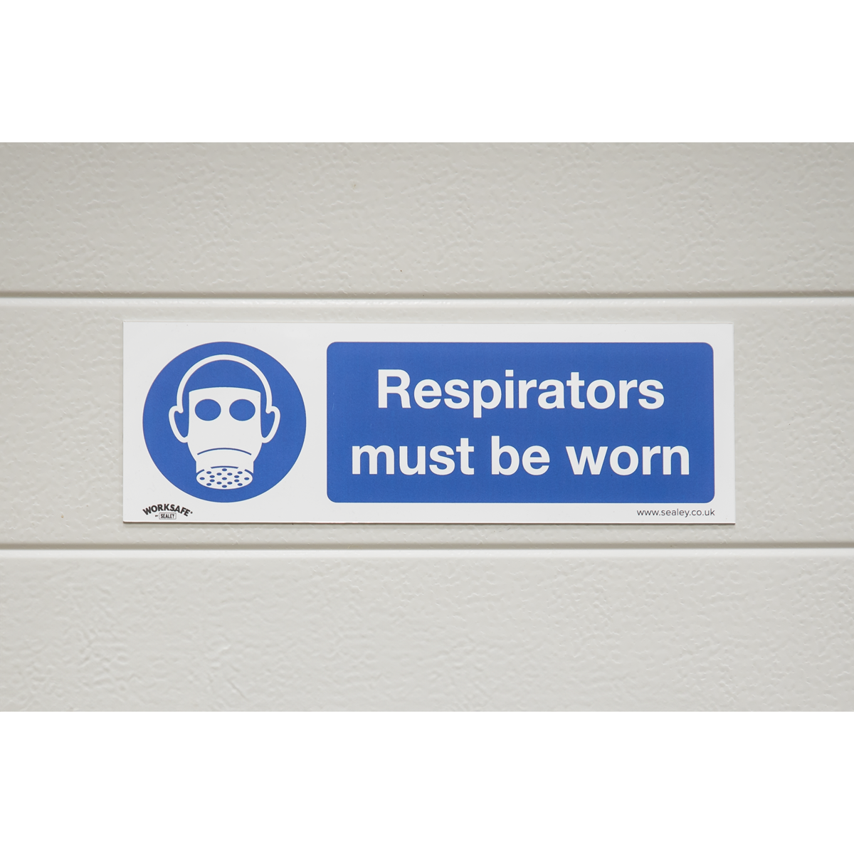Worksafe SS56P10 Worksafe® Respirators Must Be Worn Safety Sign, Rigid Plastic - Pack of 10