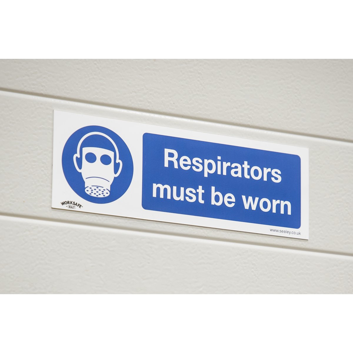 Worksafe SS56P10 Worksafe® Respirators Must Be Worn Safety Sign, Rigid Plastic - Pack of 10