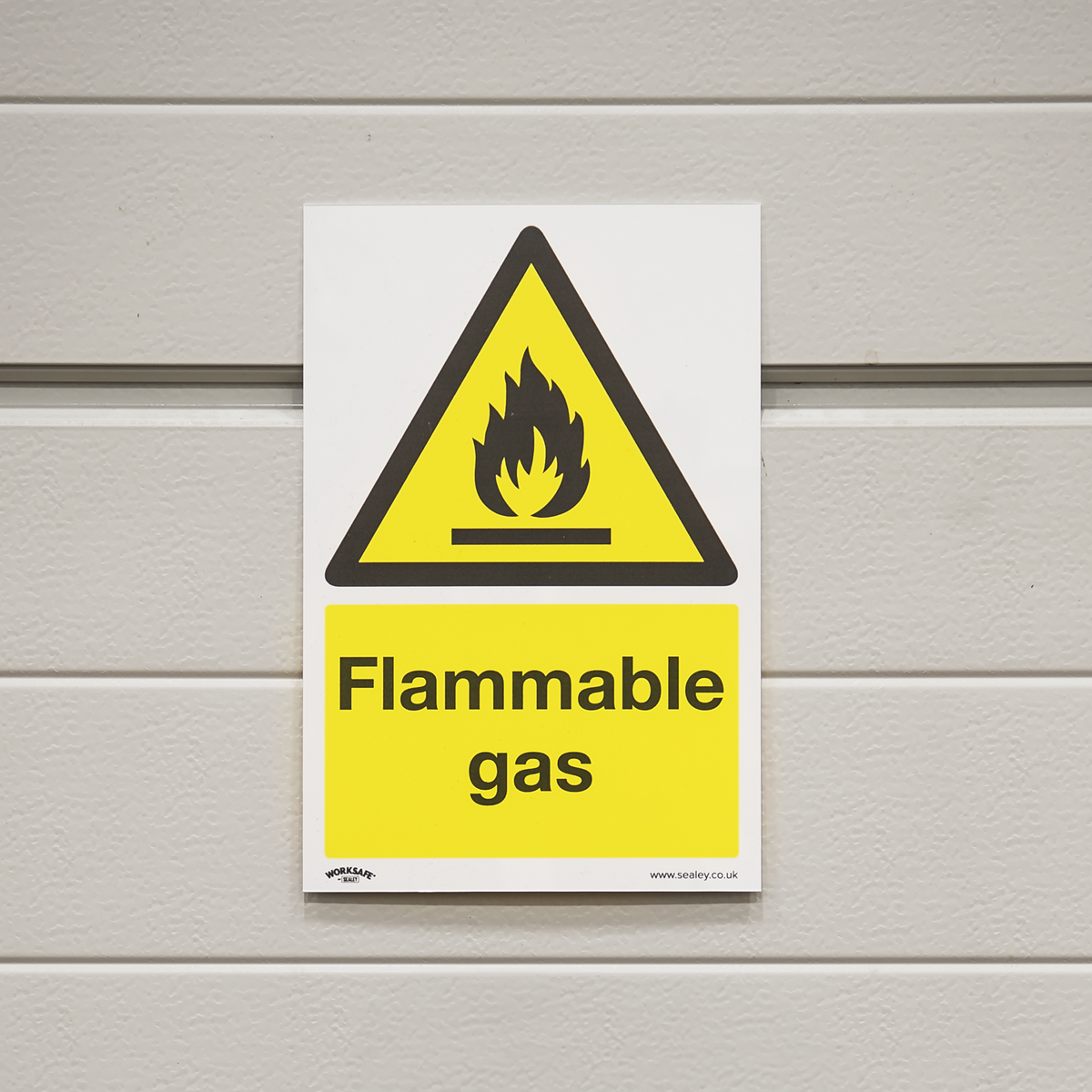 Worksafe SS59P1 Worksafe® Flammable Gas Safety Sign - Rigid Plastic