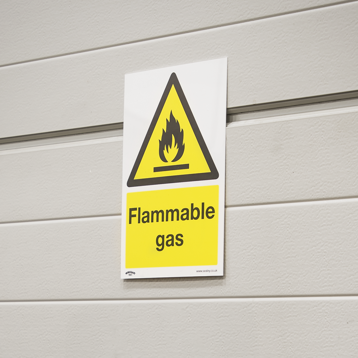 Worksafe SS59V1 Worksafe® Flammable Gas Safety Sign - Self-Adhesive Vinyl