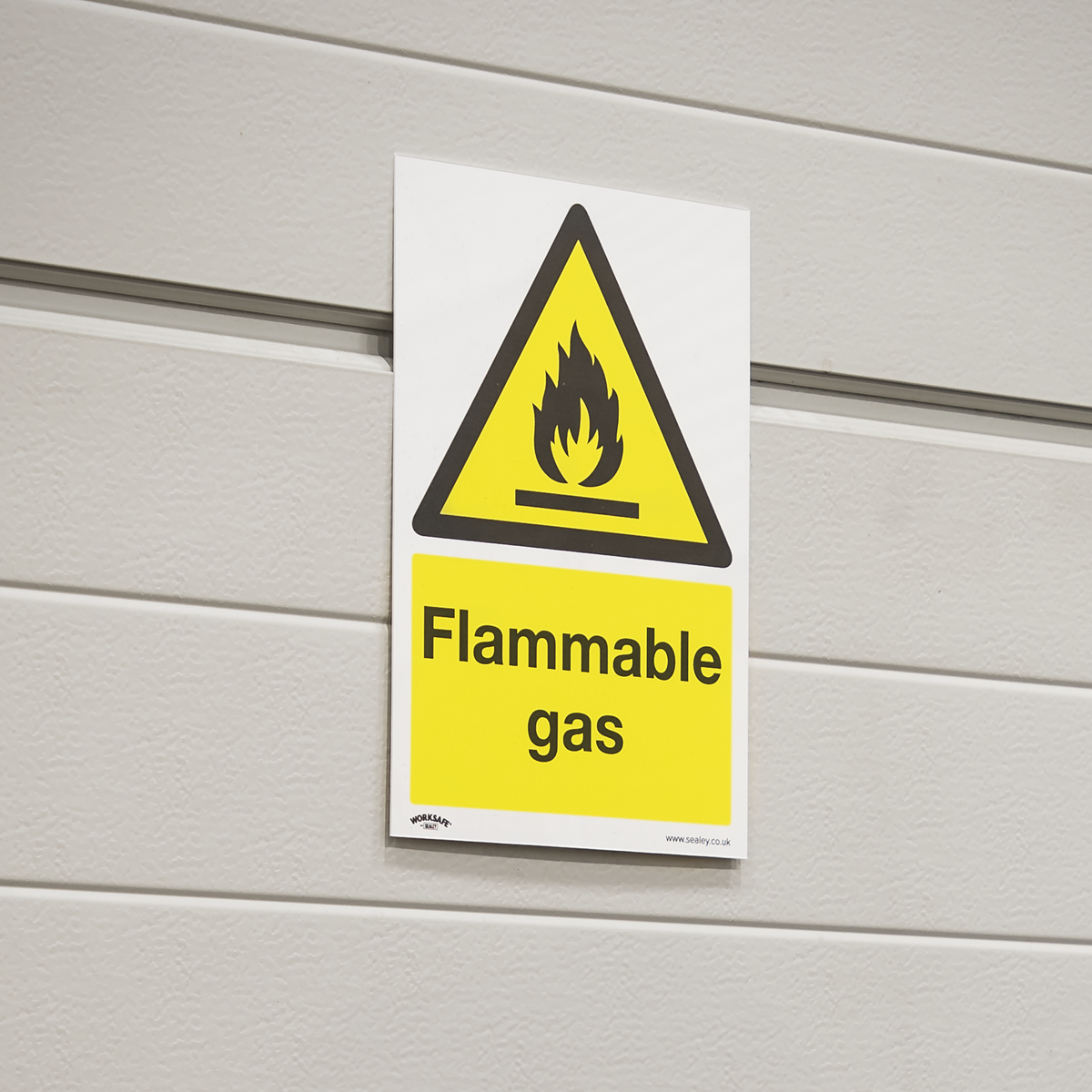 Worksafe SS59V1 Worksafe® Flammable Gas Safety Sign - Self-Adhesive Vinyl