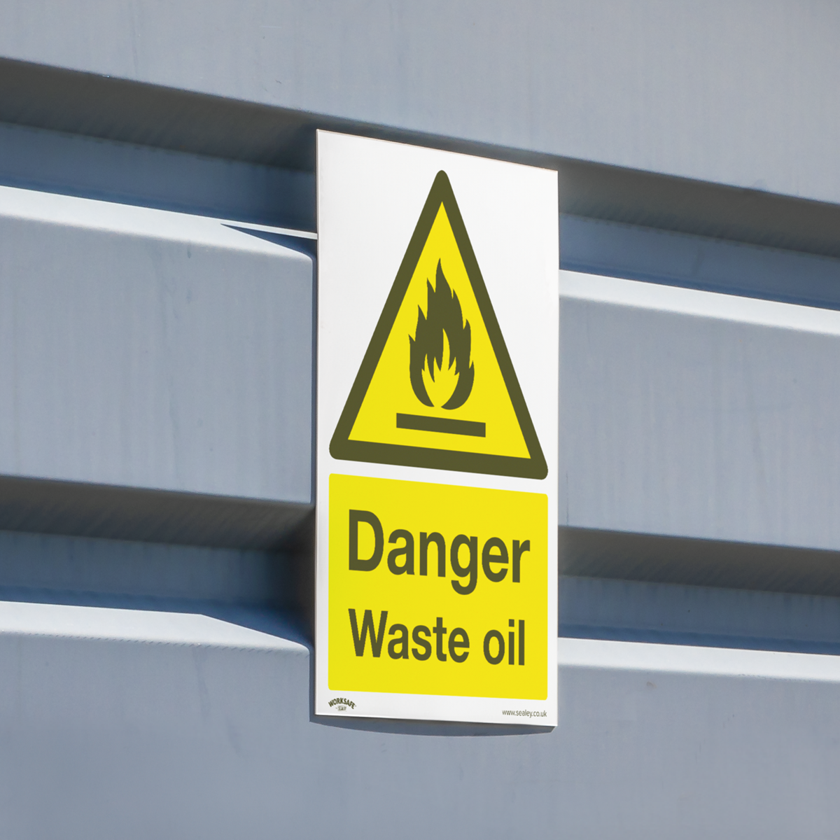 Worksafe SS60P1 Worksafe® Danger Waste Oil Safety Sign - Rigid Plastic