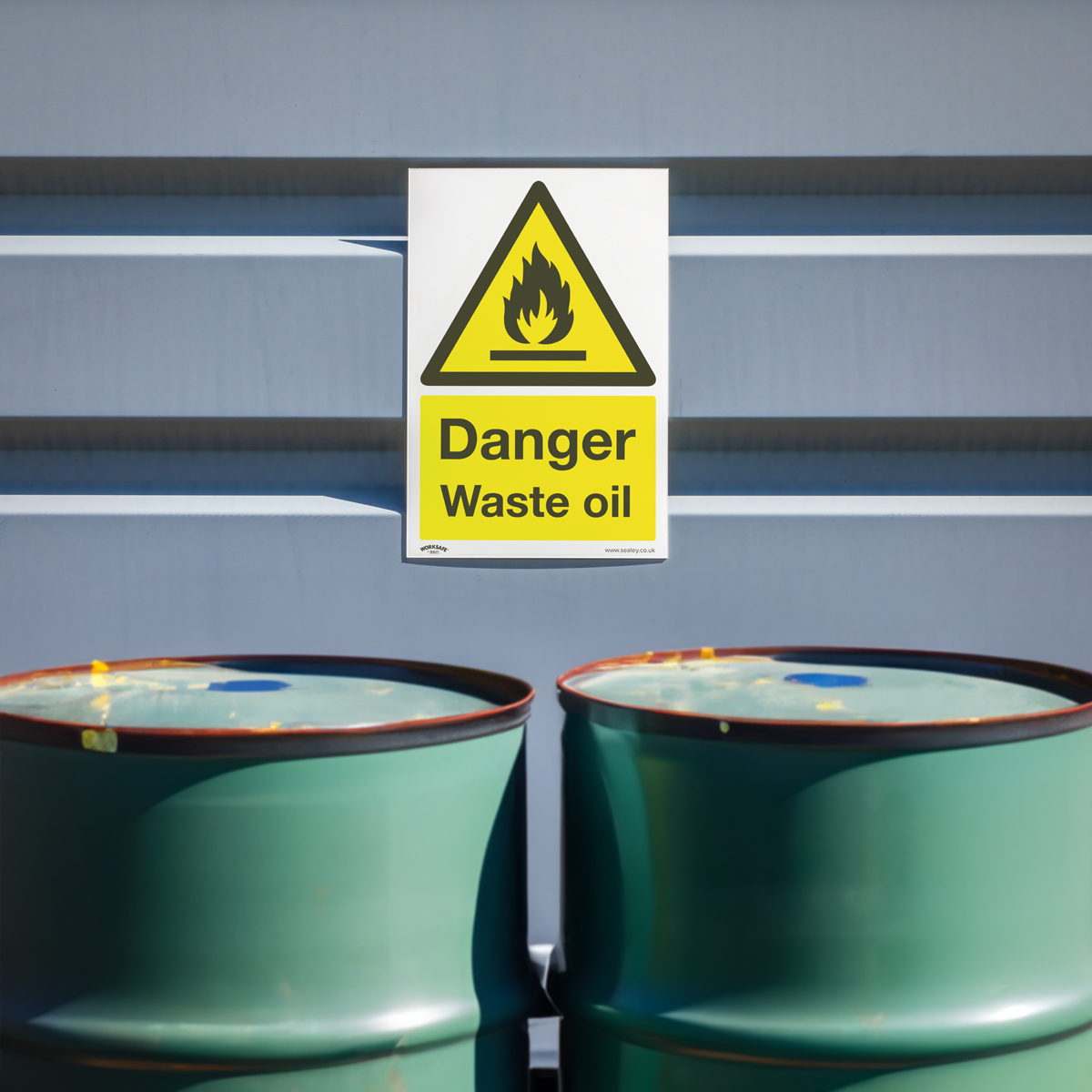 Worksafe SS60P1 Worksafe® Danger Waste Oil Safety Sign - Rigid Plastic