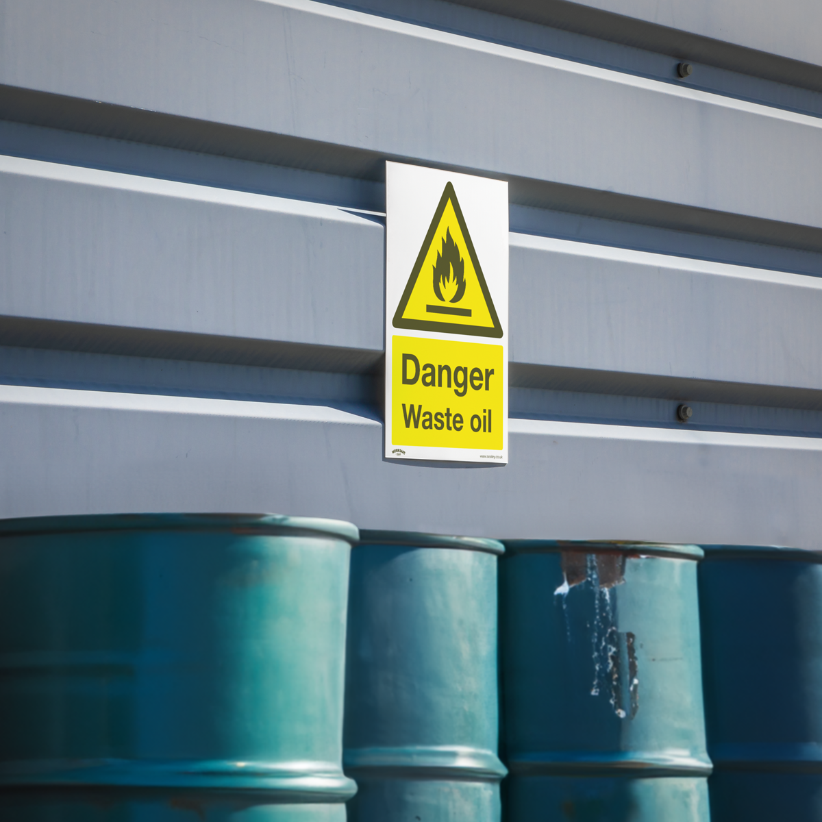 Worksafe SS60P1 Worksafe® Danger Waste Oil Safety Sign - Rigid Plastic
