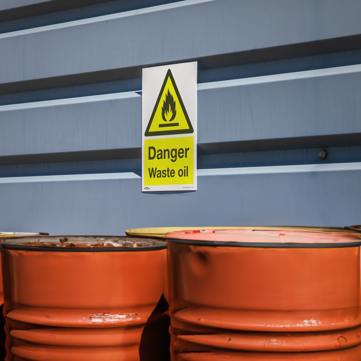 Worksafe SS60P1 Worksafe® Danger Waste Oil Safety Sign - Rigid Plastic