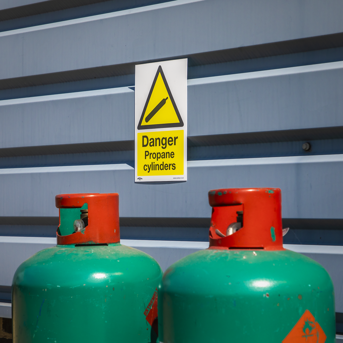 Worksafe SS62P1 Worksafe® Danger Propane Cylinders Safety Sign - Rigid Plastic