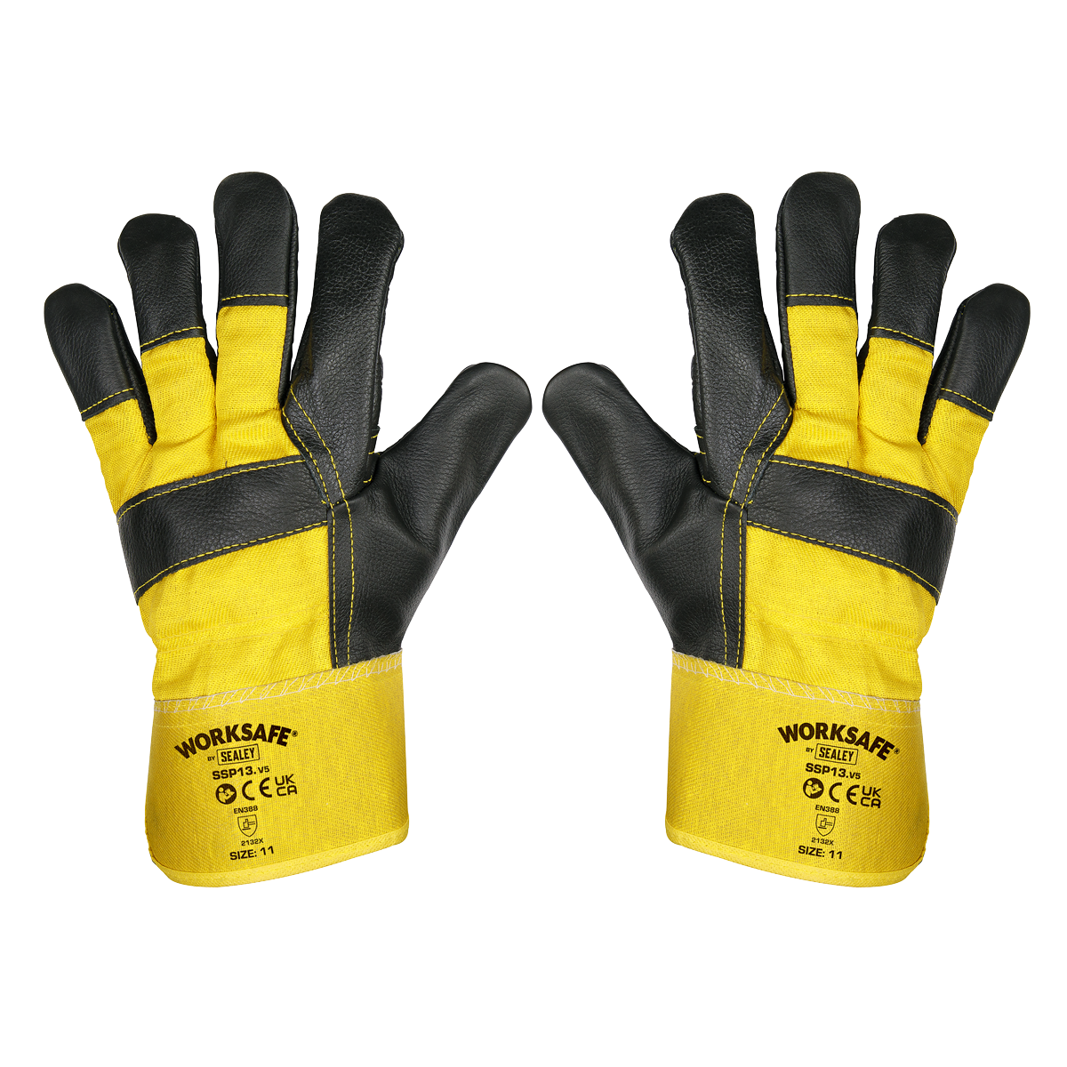 Worksafe SSP13/6 Worksafe® Rigger's Gloves with Hide Palm - Pack of 6 Pairs