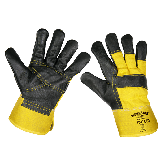 Worksafe SSP13/6 Worksafe® Rigger's Gloves with Hide Palm - Pack of 6 Pairs