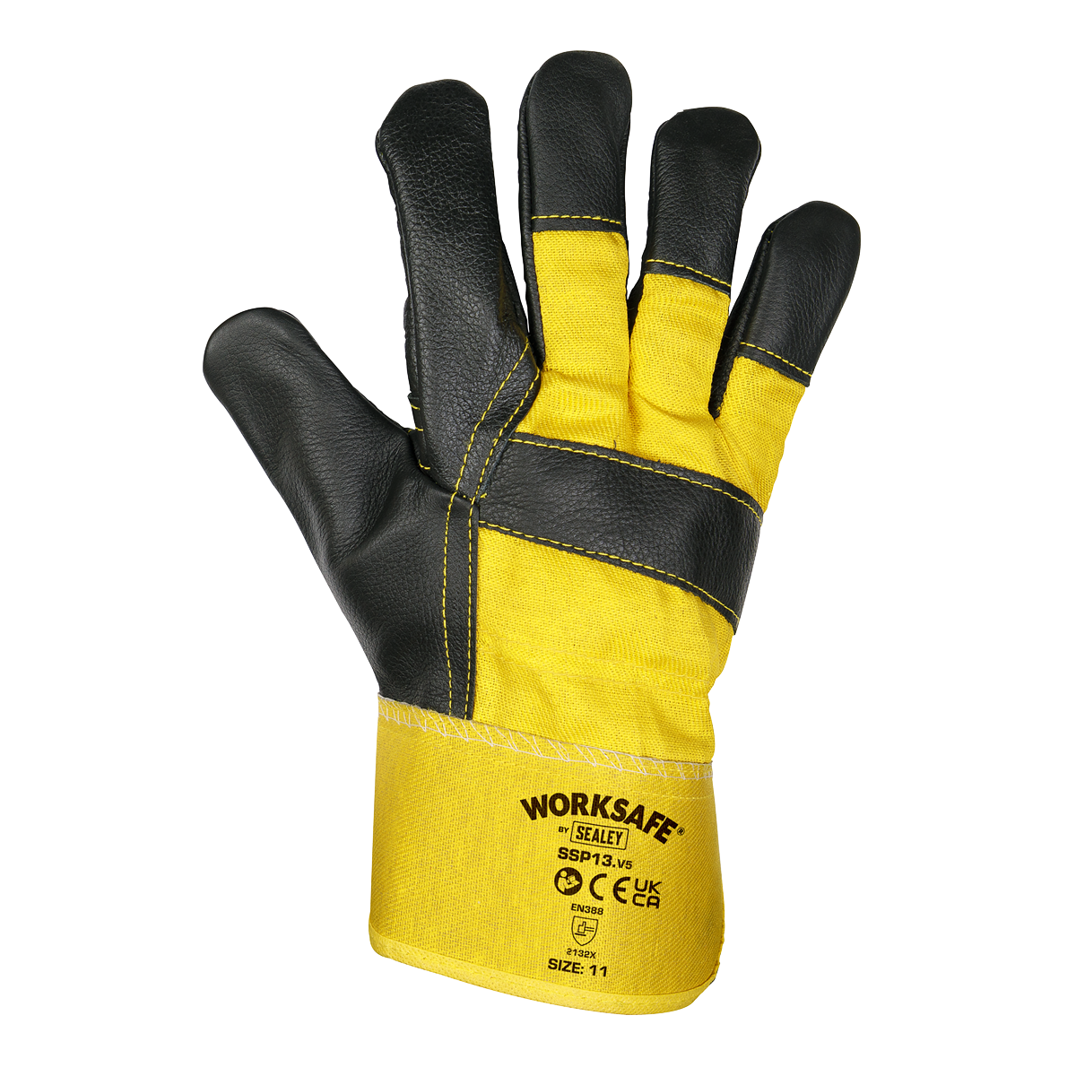 Worksafe SSP13/6 Worksafe® Rigger's Gloves with Hide Palm - Pack of 6 Pairs