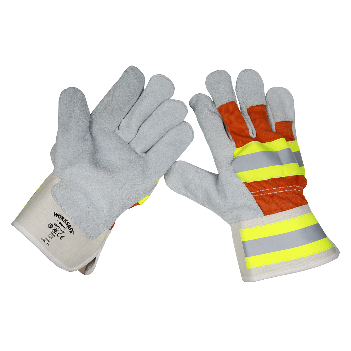 Worksafe SSP14HV Worksafe® Reflective Rigger's Gloves - Pair