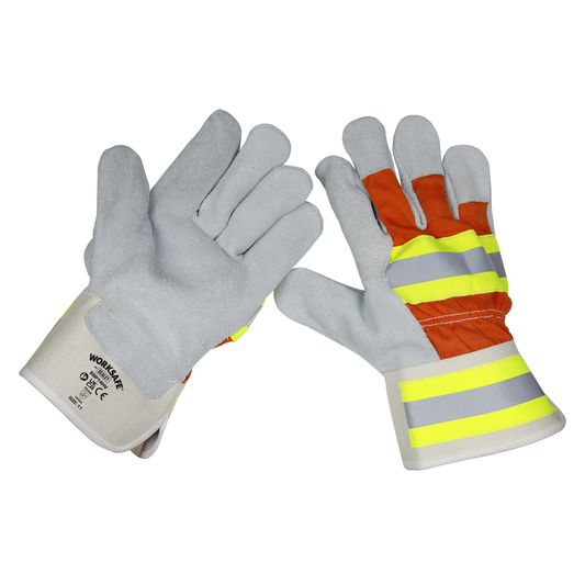 Worksafe SSP14HV Worksafe® Reflective Rigger's Gloves - Pair