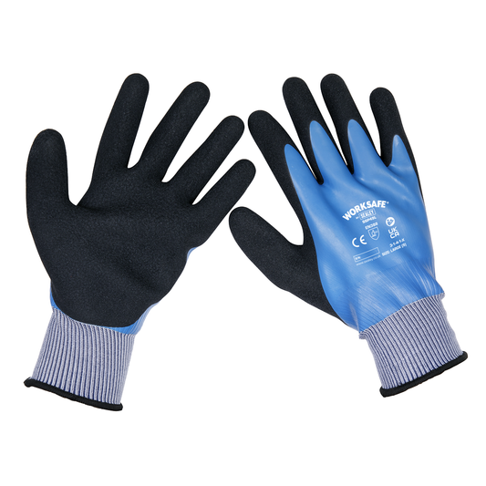 Worksafe SSP49L/6 Worksafe® Waterproof Latex Gloves, Large - Pack of 6 Pairs