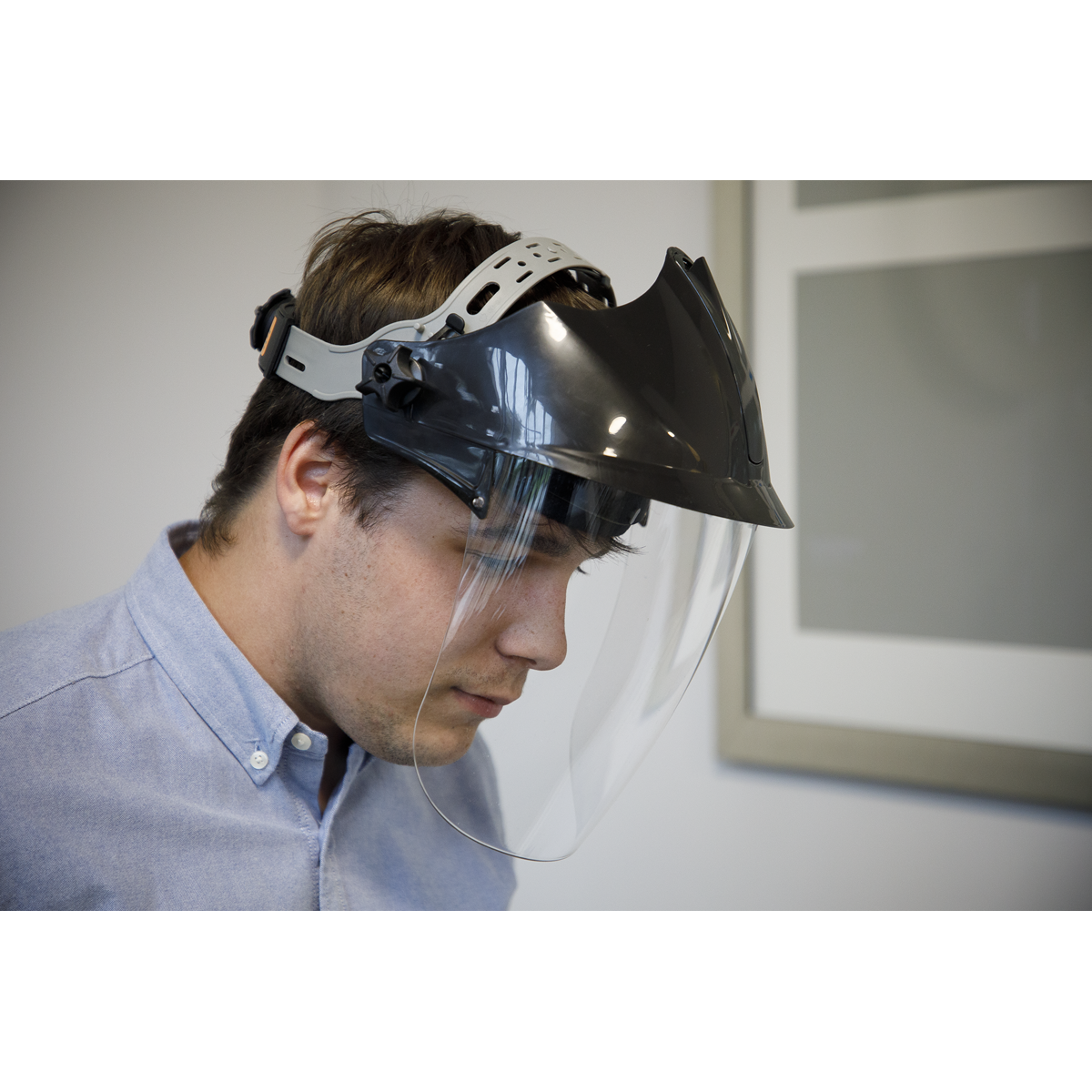 Worksafe SSP78 Worksafe® Deluxe Brow Guard with Aspherical Polycarbonate Full Face Shield