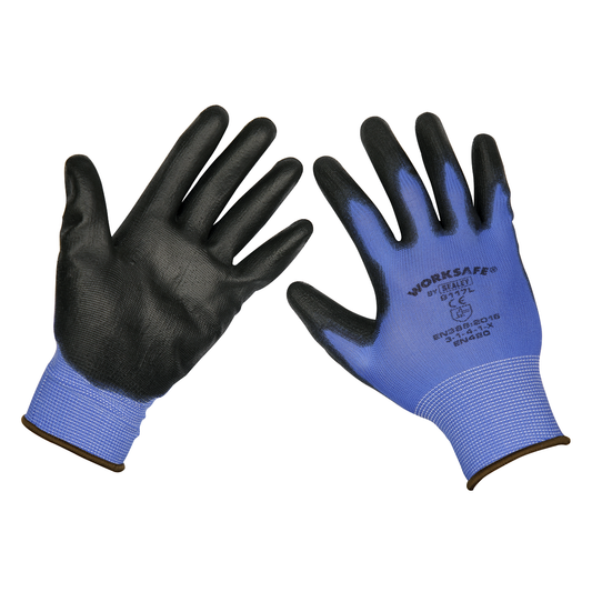 Worksafe TSP117L/6 Worksafe® Lightweight Precision Grip Gloves, Large - Pack of 6 Pairs