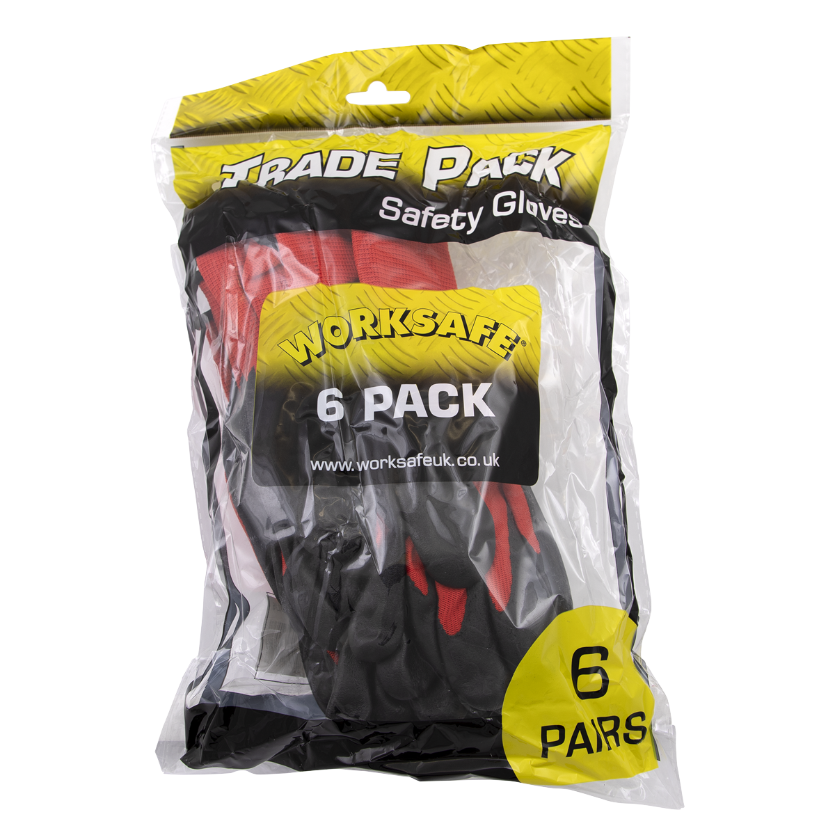 Worksafe TSP125XL/6 Worksafe® Nitrile Palm Gloves, X-Large - Pack of 6 Pairs