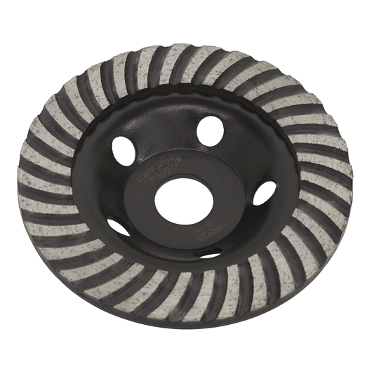 Worksafe WDRTCUP125 Worksafe® Turbo Row Concrete Grinding Head 125mm