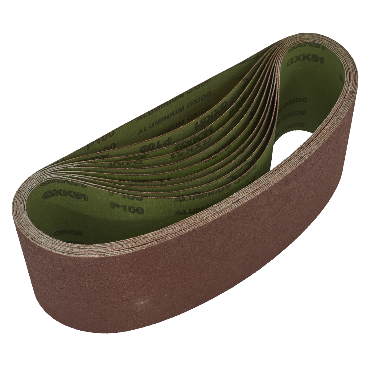 Worksafe WSB61100 Worksafe® 100 x 610mm Sanding Belt 100Grit - Pack of 10